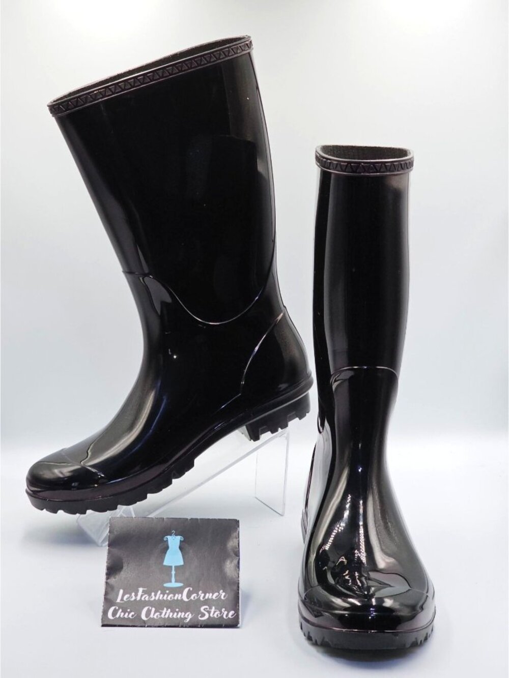 UGG Women's Eggplant Shaye Tall Glossy Waterproof Rain Boots Size 11 2519